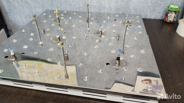 Люстра потолочная галогенная с пультом
