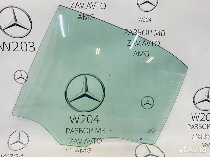 Стекло задней левой двери Mercedes W204