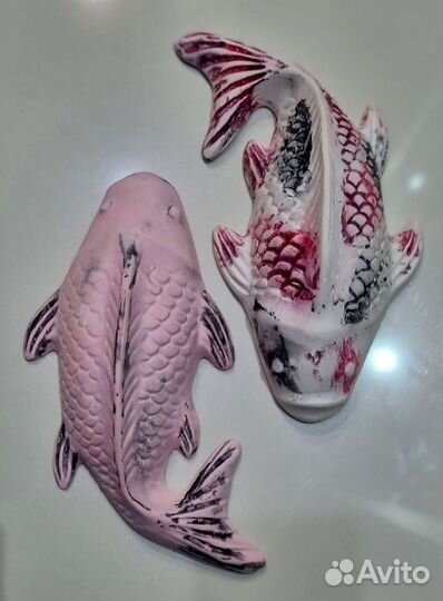 Карп Кои и Черепаха. Ручная работа