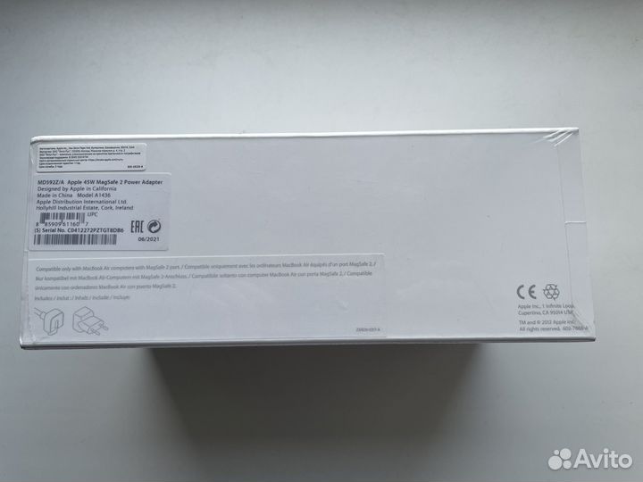 Magsafe 2 45w Apple Адаптер (зарядка)