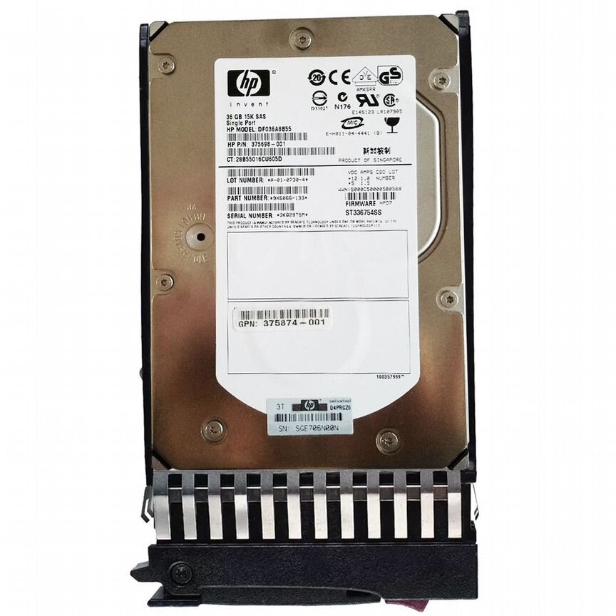 [DF036A8B55] Жесткий Диск Hp 36gb Sas 3,5" Hdd Df036a8b55