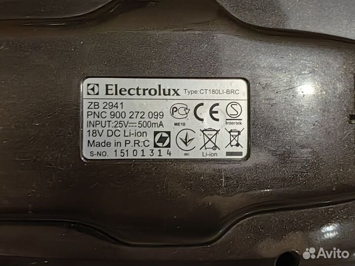 Electrolux ergorapido ZB 2901 замена аккумулятора