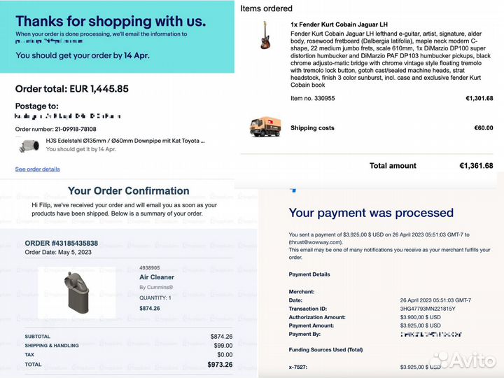 Выкуп и доставка из Великобритании / Англии