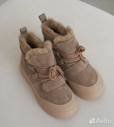 Зимние ботинки натуральная шерсть