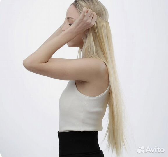 Волосы на заколках