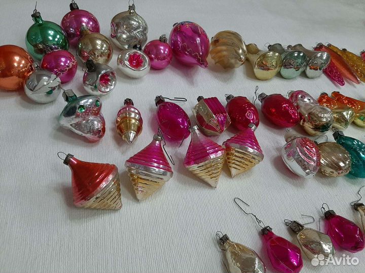 Елка времен СССР и стеклянные игрушки