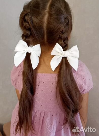 Замшевые бантики для волос