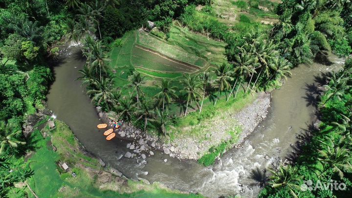 Экскурсия — Бали — Рафтинг пореке Аюнг + водопад Т