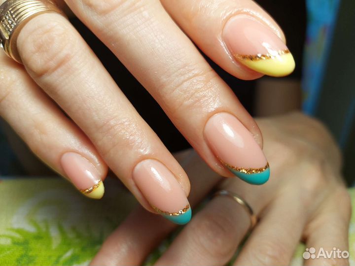 Маникюр ногтей,покрытие гель лаком с укреплением