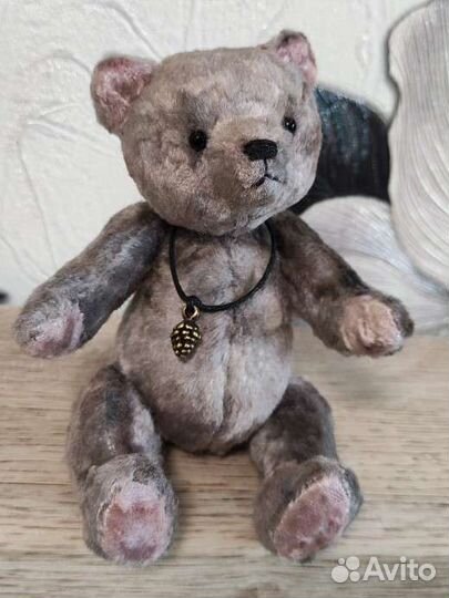 Мишка опилочный винтажный