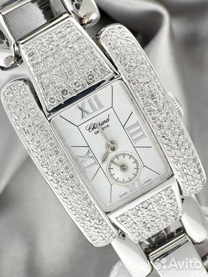 Женские часы chopard с бриллиантами.Оригинал