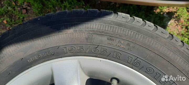 Комплект летней резины на литье r15