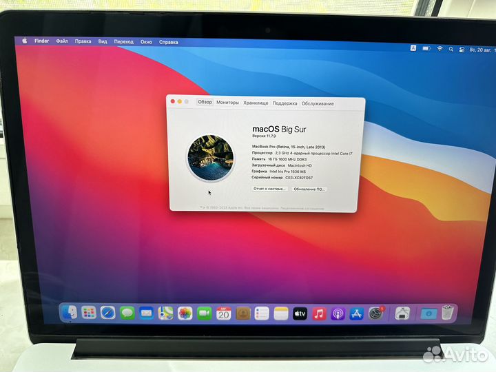 Apple MacBook Pro 15 Late 2013 i7 512 ssd 16 gb