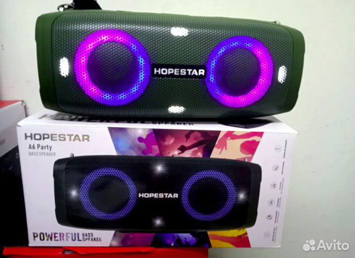Колонка Hopestar A6 Party Диско + Басы + Подсветка