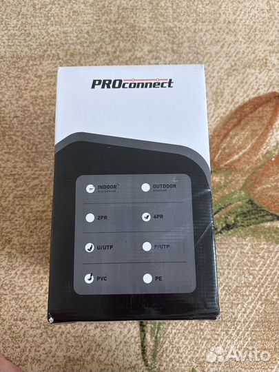 Кабель UTP 4PR 24AWG CAT5e 305м CCA proconnect