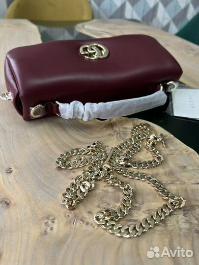 Сумка Gucci бордовая