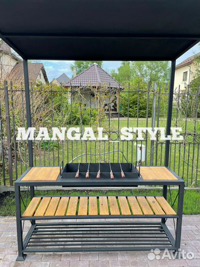 Мангал в стиле лофт