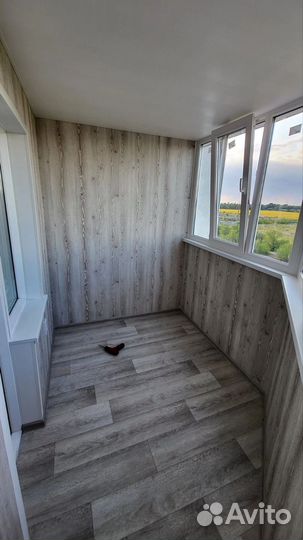 Остекление балконов и лоджий с отделкой (арт. в 33