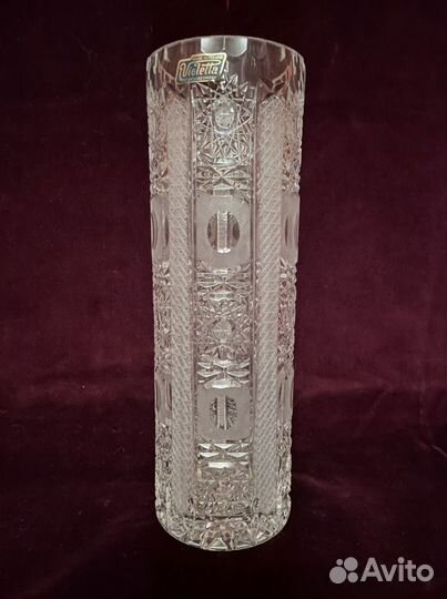 Хрустальная ваза польской фабрики Violetta