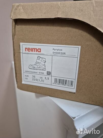 Новые зимние ботинки/кеды reima tec 35