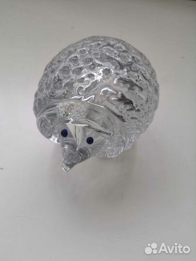 Хрустальный ежик винтажный СССР