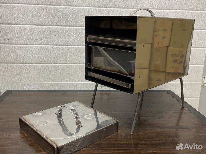 Коптильня- жаровня (торпедо) 2в1 походная