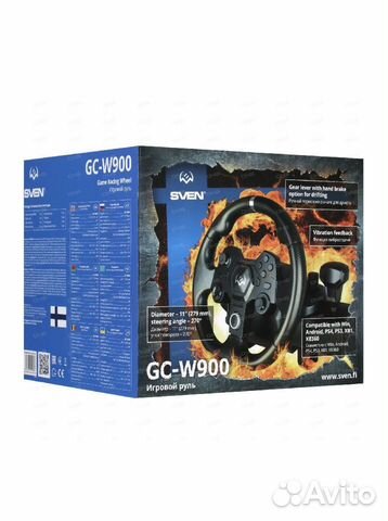 Игровой руль sven gc w900