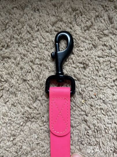 Поводок из биотана 5 м 25 мм розовый