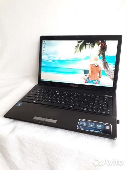Офисный ноутбук asus AMD, 3Gb/320Gb