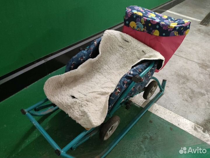 Детские сани Nika с колесами