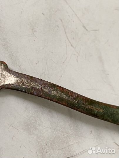 Мельхиоровая серебренная ложка Fraget n plaque