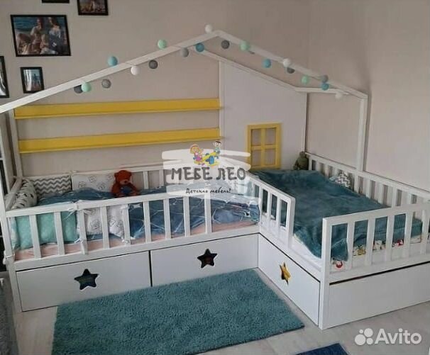 Угловая детская кровать