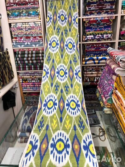 Узбекский шелк. Икат, адрас. N008