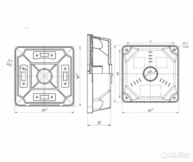 Монтажные коробки/ FOX мк+видео