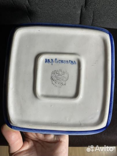 Корзина для хлеба гжель авторская