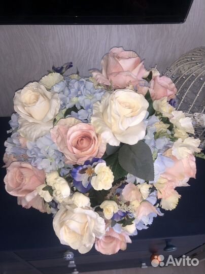 Букет ботаническая копия цветов Пунш