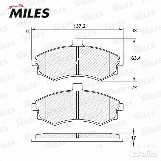 Колодки тормозные передние hyundai elantra/matrix