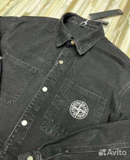 Джинсовая куртка stone island