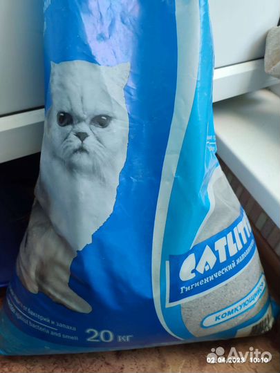Наполнитель для кошачьего туалета комкующийся
