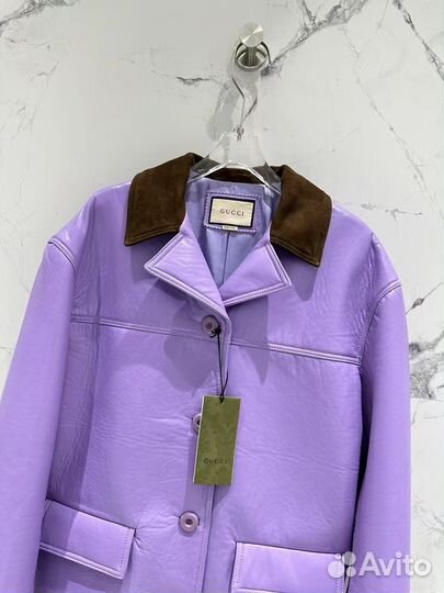 Кожаная куртка Gucci новая коллекция