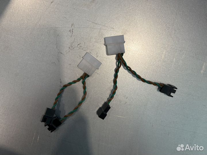 Переходники molex на 2 вентилятора 2,3,4 pin