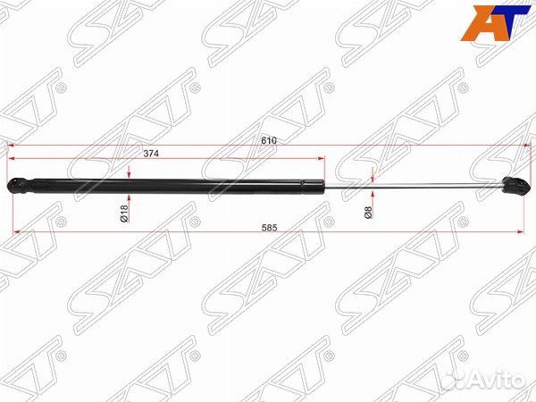 Амортизатор крышки багажника opel astra