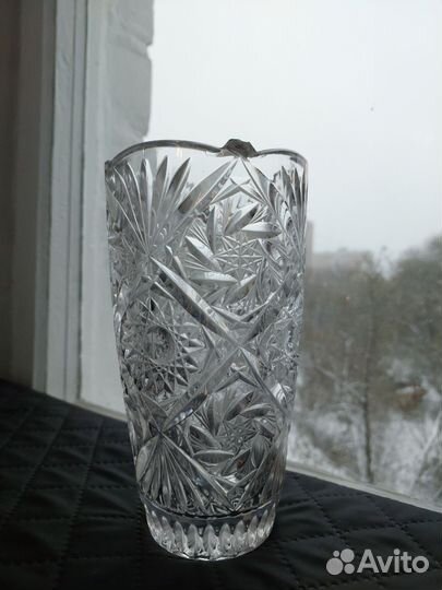 Хрустальная ваза 20 см
