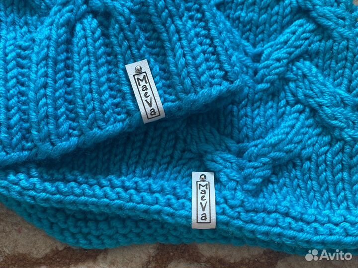 Комплект шапка и снуд женский