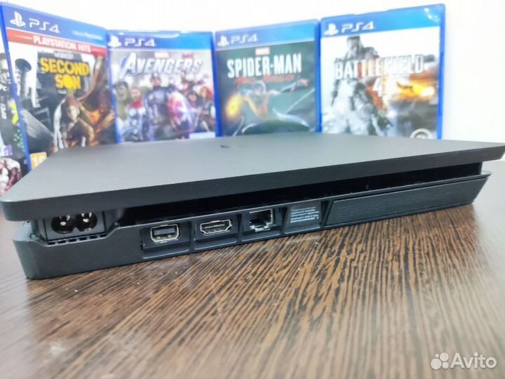 Sony PS4 Slim 1tb 2 джойстика + Игры