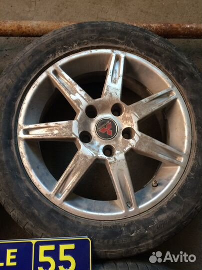 Mitsubishi на R16 5x114,3 лето Bridgestone 205/55
