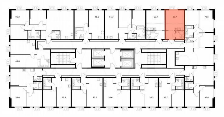 Квартира-студия, 23,7 м², 21/33 эт.