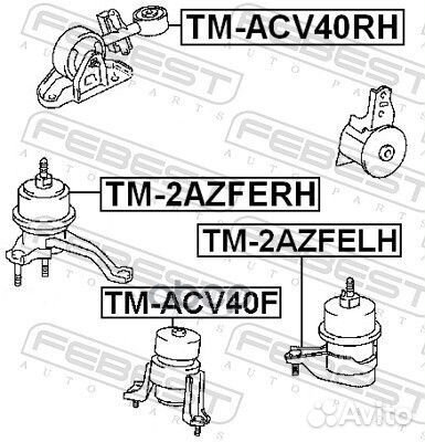 Подушка двигателя перед прав tmacv40RH Febest