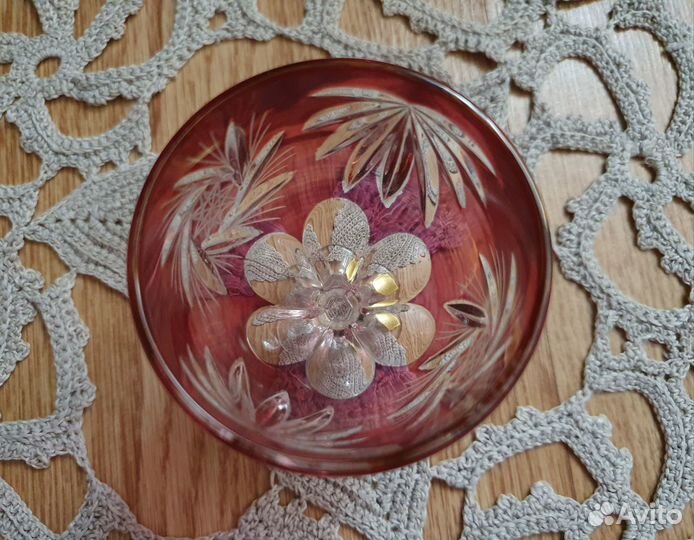 Бокалы под коньяк, цветной хрусталь, Bleikristall