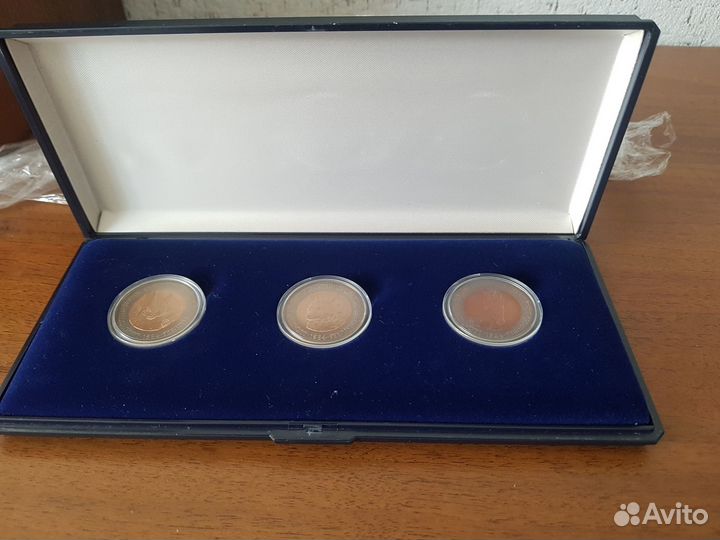 Андорра Животные биметал 1984 Набор монет 2 динера